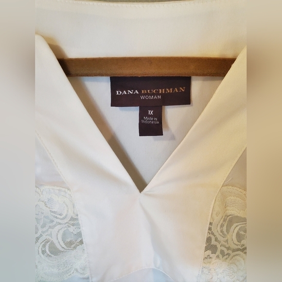 Dana B Ivory Lace Shirt - Picture 2 of 9